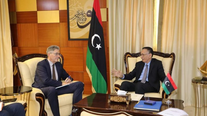Der deutsche Botschafter und der Wirtschaftsminister diskutieren über die Stärkung der Wirtschaftspartnerschaft und die Sicherung des Erfolgs des Libysch-Deutschen Wirtschaftsforums


