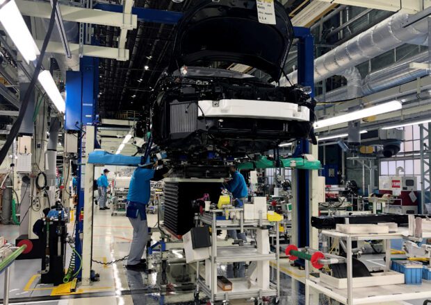 Die deutsche Industrie wächst im Januar, aber die Automobilproduktion bleibt schwach
